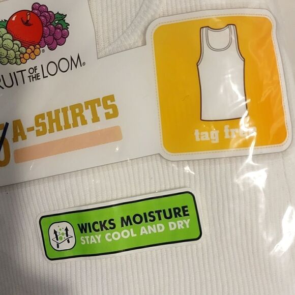 8 Fruit Of The Loom Boys A-Shirts - Picture 2 of 4